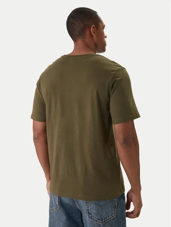 Jack & Jones uomo t-shirt Organic 12156101 Olive Nig - immagine 4