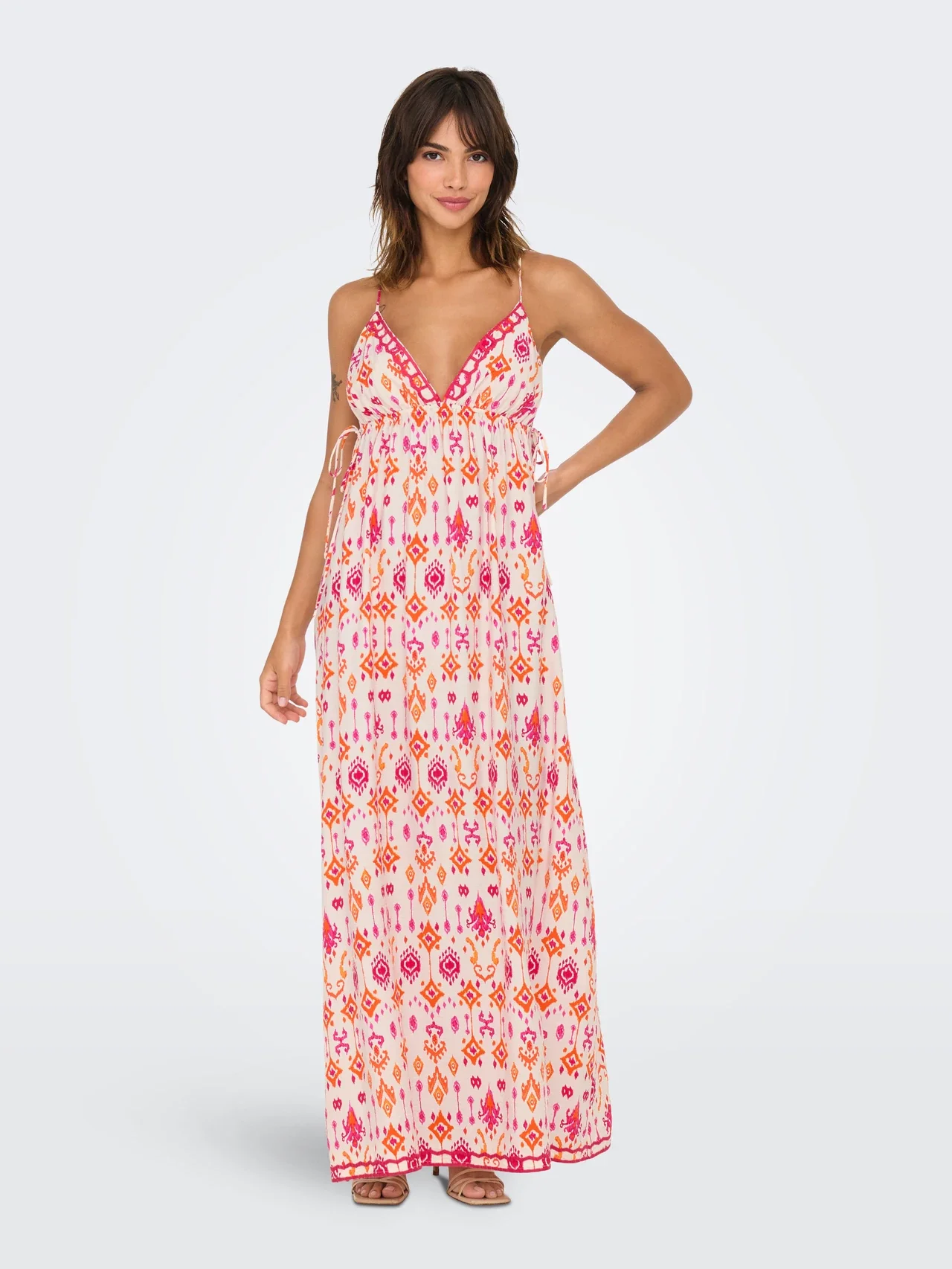 Only donna abito Elanor 15345903 Sangria Sunset