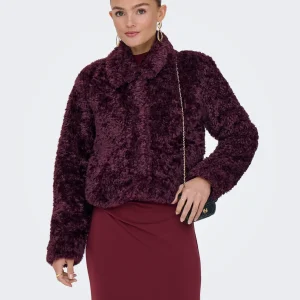 Only donna giubbino Ginny Short Teddy 15352795 Wine