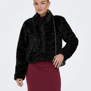 Only donna giubbino Ginny Short Teddy 15352795 Black