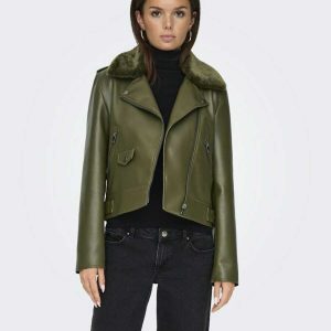 only donna giubbino Vilhelma Faux Leather 15325903 Verde
