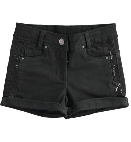 Pantaloncino IDO estivo modello short per ragazza color nero