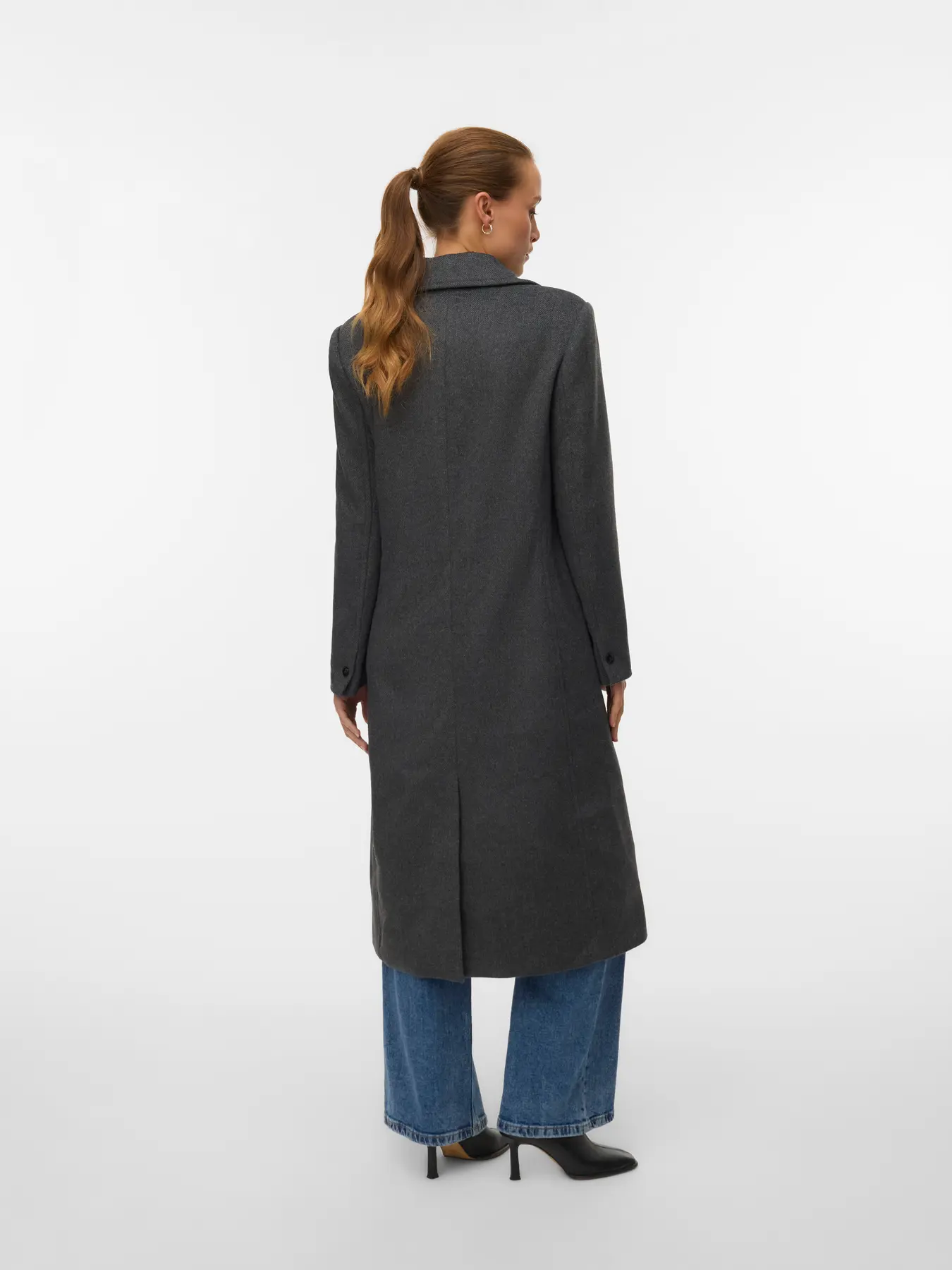 Vero Moda donna cappotto Garner Long 10333998 M.Grey - immagine 6