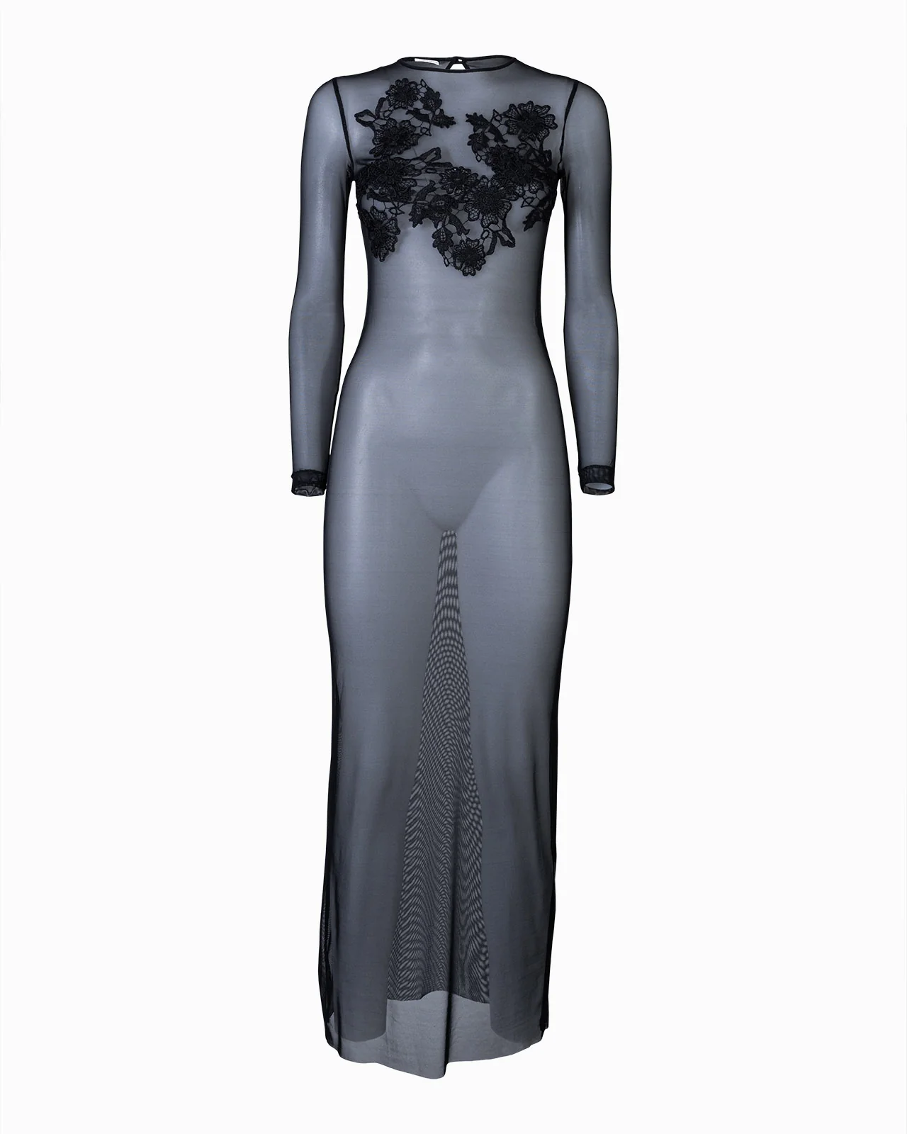 ABITO TULLE E INTARSI RICAMO Raffaela D'Angelo - immagine 3