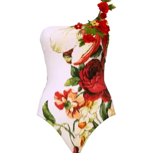 INTERO MONOSPALLA CON FIORI Raffaela D'Angelo