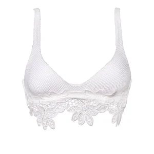 BIKINI BRASSIERE RETE E MACRAMร CON SLIP RETE Raffaela D'Angelo