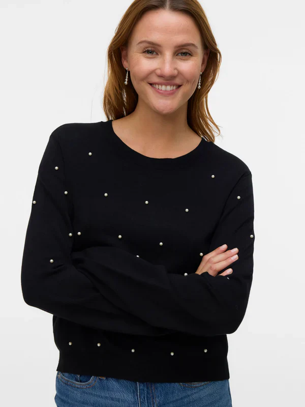 Vero Moda donna maglia Glory 10331386 Black - immagine 3