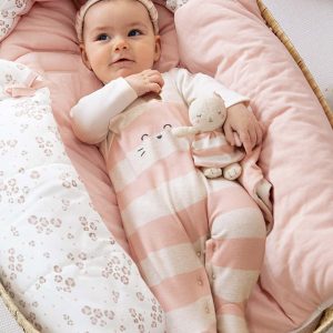 Set 2 tutine MAYORAL per neonata in caldo cotone + fascetta in abbinamento