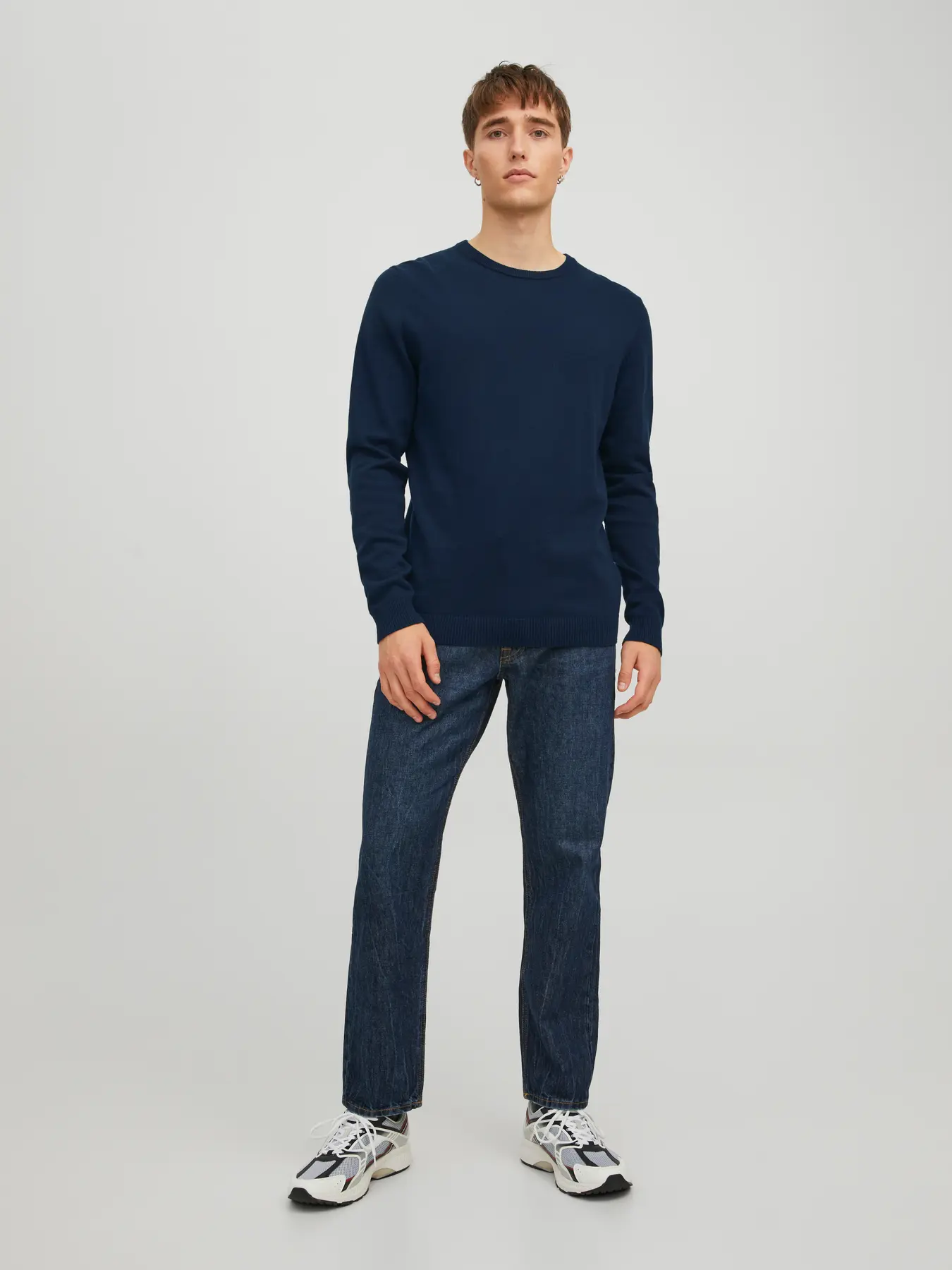 Jack & Jones uomo maglia Basic 12137190 Navy Blazer - immagine 4