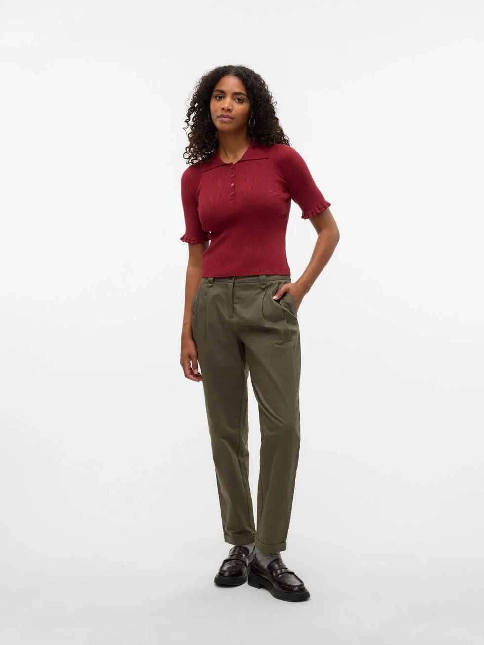 Vero Moda donna maglia Wonder 10330850 Syrah - immagine 4