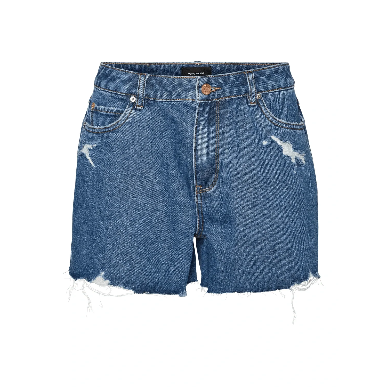 Vero Moda Donna Short Zuri Loose Noos Denim Dark Blue 10286387 - immagine 4