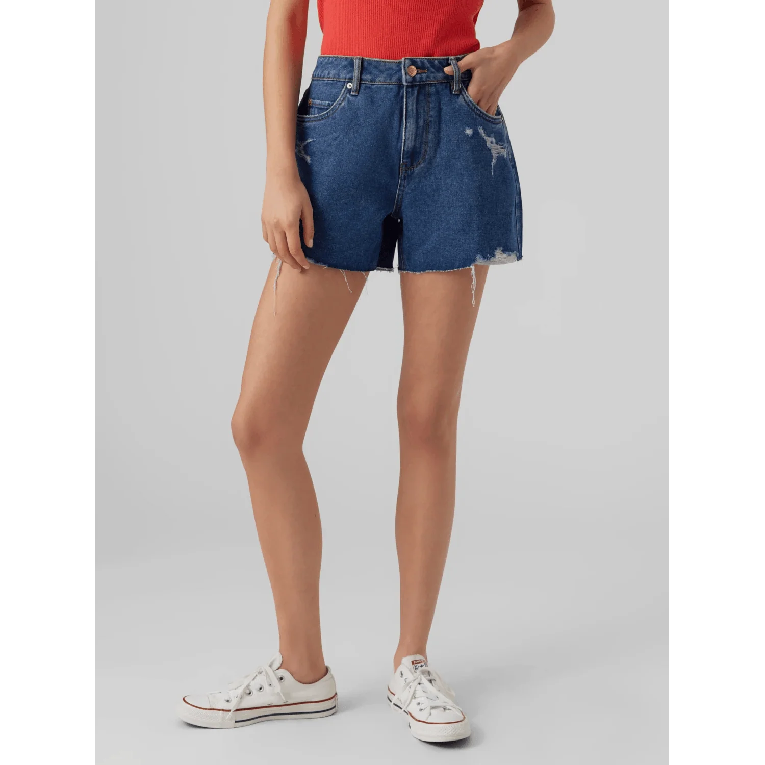 Vero Moda Donna Short Zuri Loose Noos Denim Dark Blue 10286387