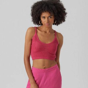 Vero Moda Donna Top Justine Ciliegia 10284623