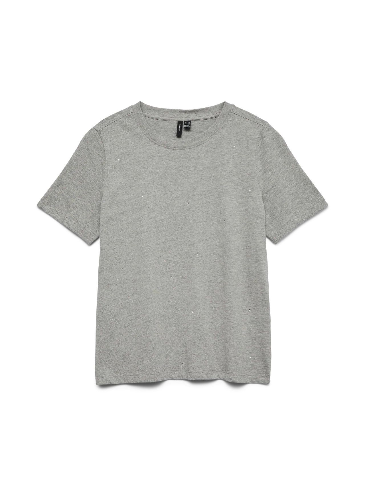 Vero Moda donna t-shirt Paulina 10336970 LightGreyMe - immagine 4