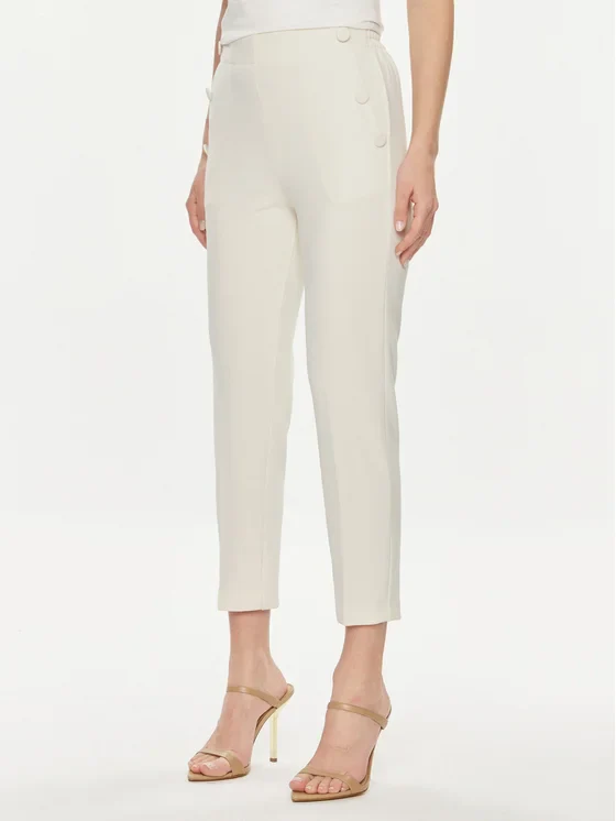 Vicolo donna pantalone a sigaretta TB0113 Burro