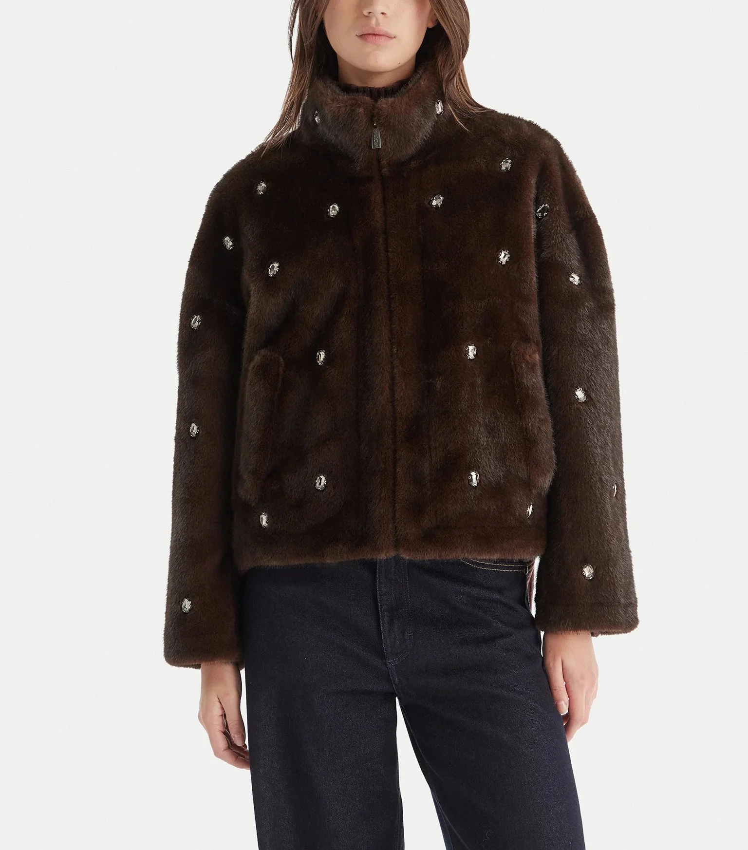 Vicolo donna cappotto TF0047 FONDENTE - immagine 3