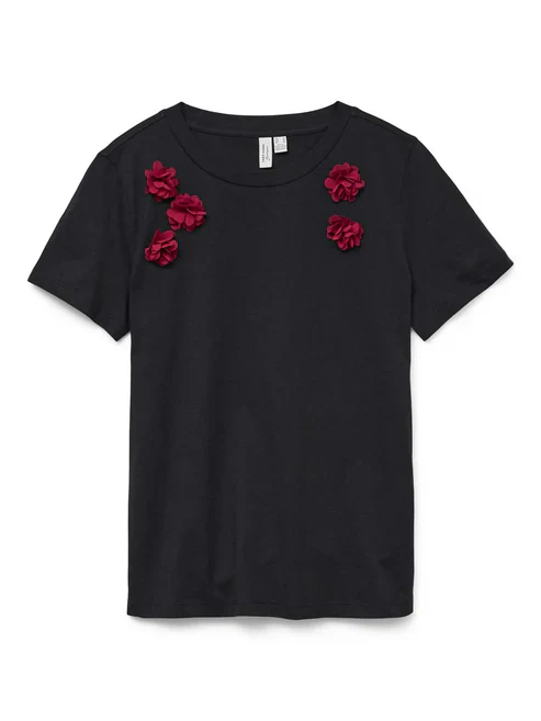 Vero Moda donna t-shirt Finette 10332819 BLACK