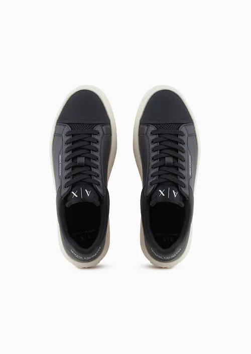 armani exchange uomo scarpa XUX236 XV906 K001 Nero - immagine 3