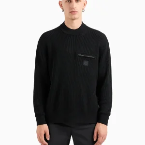 armani exchange uomo maglia XM000029 AF10348 UC001 Nero